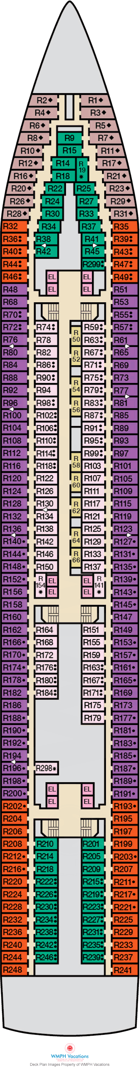 Carnival Ecstasy - Riviera Deck 