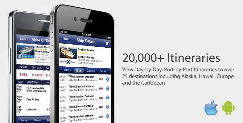iCruise Cruise Finder iPhone App.